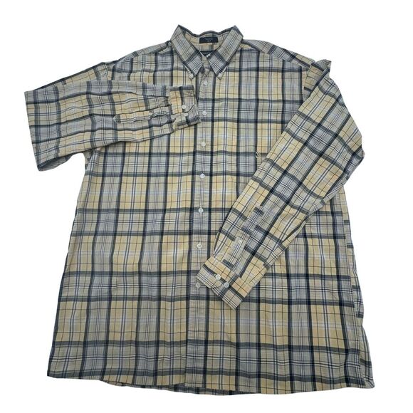 Nautica Men's Plaid Button-Down Shirt Long Sleeve Cotton Casual XLT - Picture 2 of 8